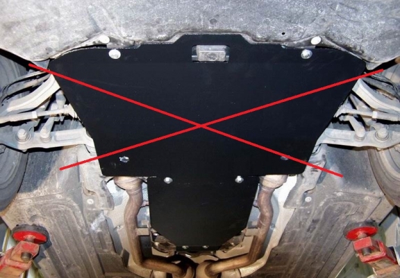 Steel automatic gearbox skid plate forMercedes E-Clasee W211