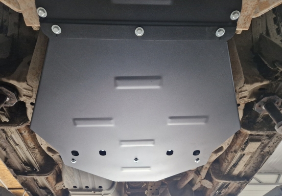 Steel gearbox skid plate for Mitsubishi Pajero 3 (V60, V70) Vers 2.0