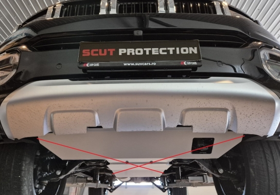 Aluminum transfer case skid plate for Baic Beijing BJ60