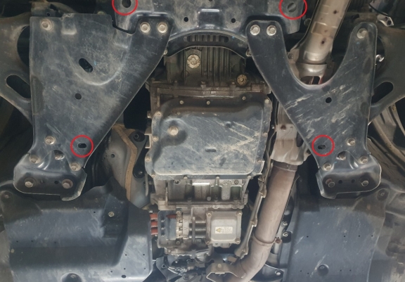 Steel gearbox skid plate Subaru XV
