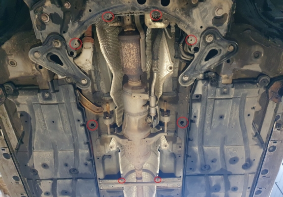 Steel catalytic converter plate/cat lock for  Toyota Corolla