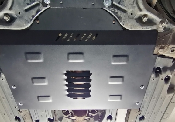 Steel catalytic converter plate/cat lock for Toyota Prius