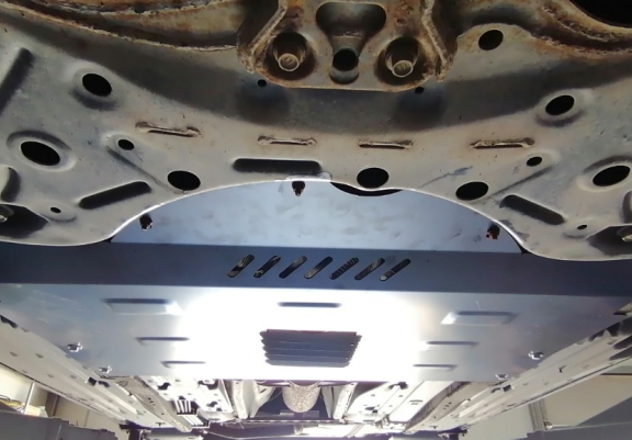 Steel catalytic converter plate/cat lock for Toyota Prius