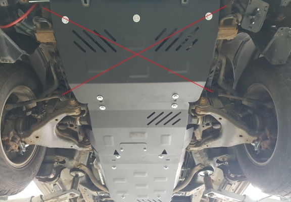 Steel gearbox skid plate for Toyota 4Runner