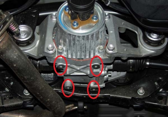 Steel differential skid plate for Toyota RAV 4