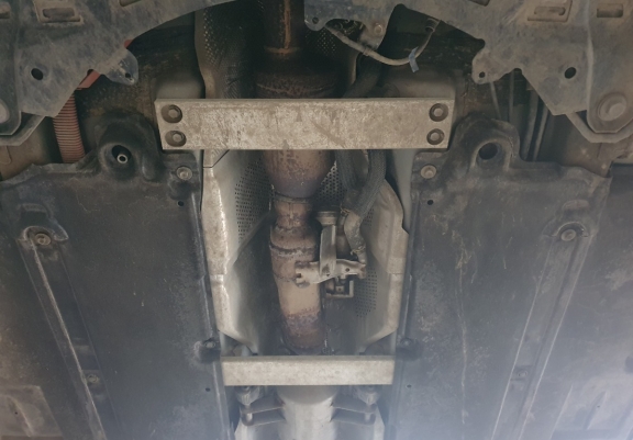 Steel catalytic converter plate/cat lock for Toyota C-HR