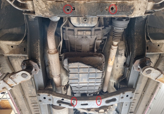 Steel gearbox skid plate for Jeep Cherokee - KJ