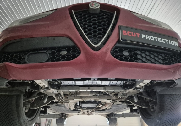 Steel skid plate for Alfa Romeo Stelvio