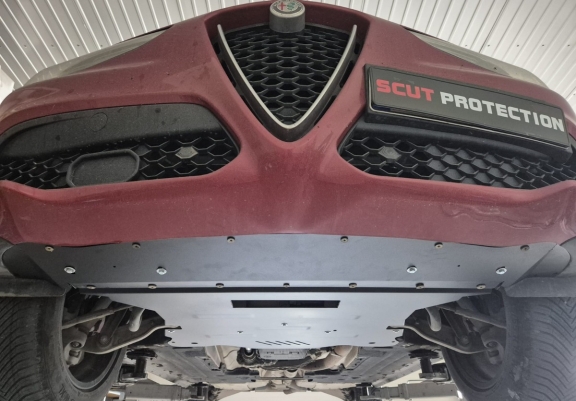 Steel skid plate for Alfa Romeo Stelvio