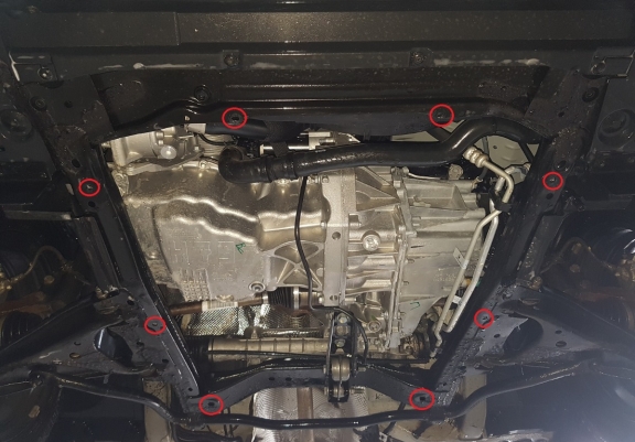 Steel skid plate for Dacia Logan 1