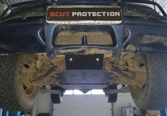 Steel skid plate for Suzuki X90