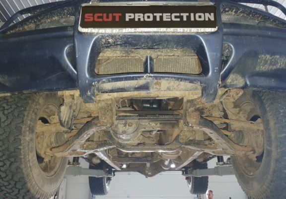 Steel skid plate for Suzuki X90