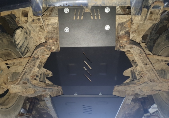 Steel skid plate for Suzuki X90