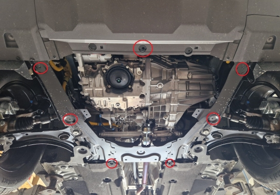 Aluminum sump guard for Dacia Bigster - 4x4 + 4x2