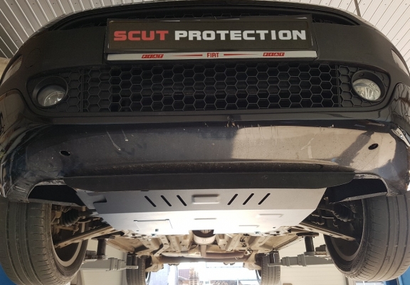 Steel skid plate for Fiat Punto 