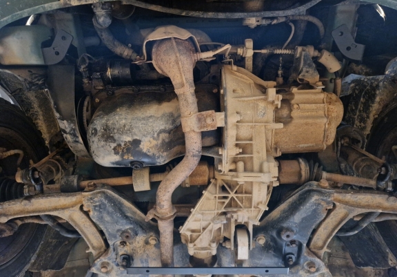 Steel skid plate for Fiat Panda 4x4