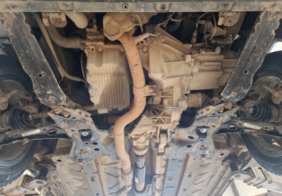 Steel skid plate for Fiat Panda 4x4