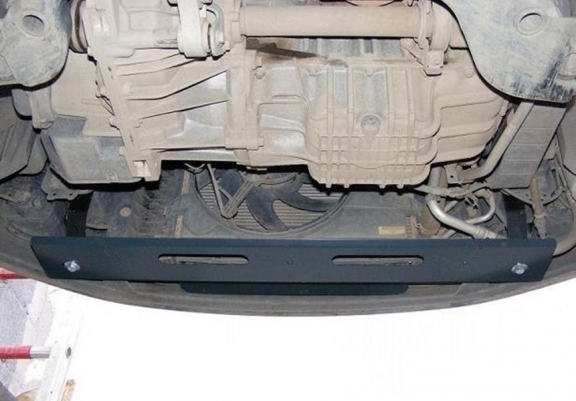 Steel skid plate for the protection of the engine and the gearbox for Mazda 2