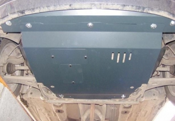 Steel skid plate for the protection of the engine and the gearbox for Mazda 2