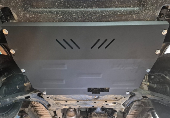 Aluminum skid plate for Ford Transit FWD