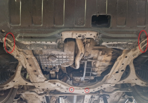 Steel skid plate for Honda CR-V Gen 2