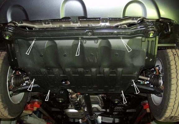 Steel skid plate for Hyundai Santa Fe