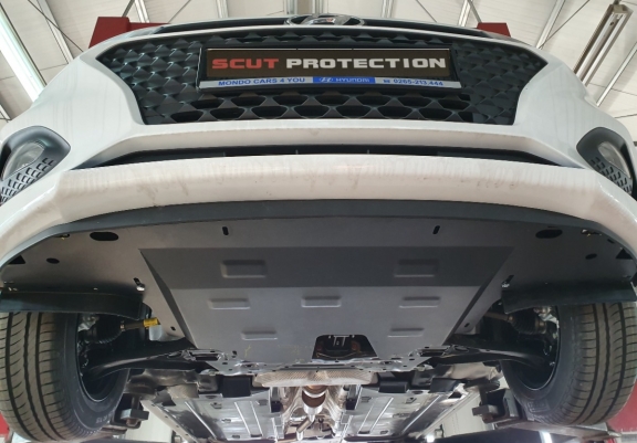 Steel skid plate for Hyundai i20