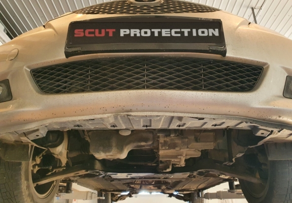 Steel skid plate for Mazda 5