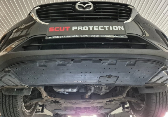 Steel skid plate for Mazda 2