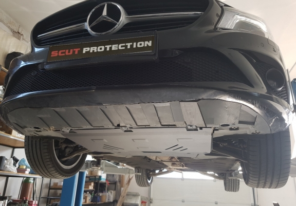 Steel skid plate for Mercedes GLA X156