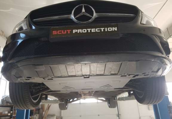 Steel skid plate for Mercedes GLA X156