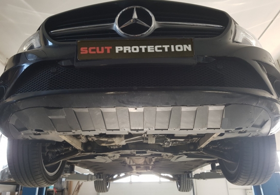 Steel skid plate for Mercedes GLA X156