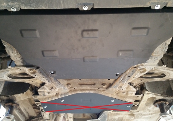 Steel skid plate for Mercedes Vito W447, 4x2, 1.6 D