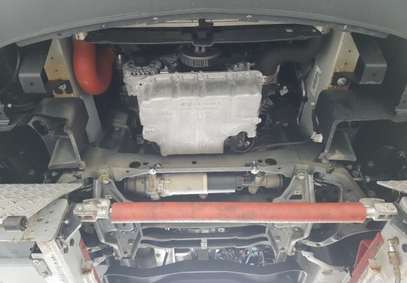 Aluminum skid plate for Mercedes Sprinter - RWD