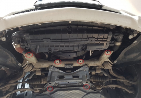 Steel skid plate for Mercedes E-Classe W212