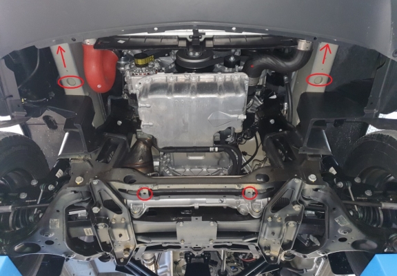 Steel skid plate for Mercedes Sprinter 907 4x4