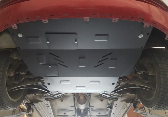 Steel skid plate for the protection of the engine and the gearbox for Smart ForFour petrol