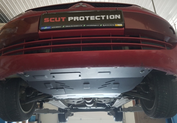 Steel skid plate for the protection of the engine and the gearbox for Smart ForFour petrol