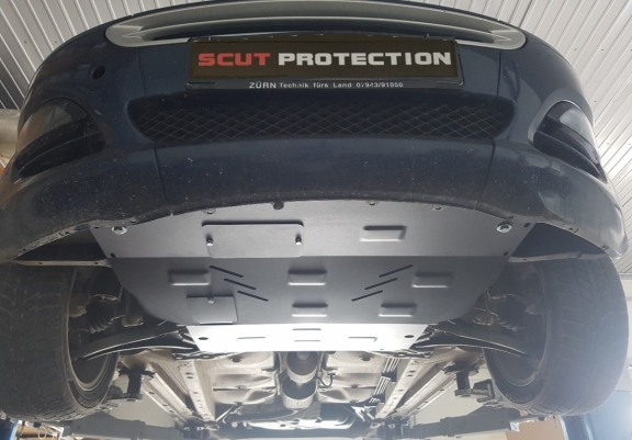 Steel skid plate for the protection of the engine and the gearbox for Smart ForFour petrol