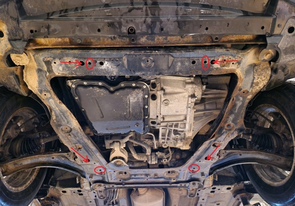 Steel skid plate for Renault Koleos - Vers 2.0