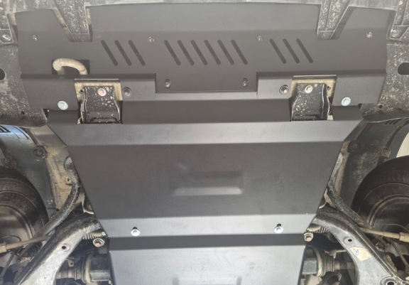 Steel skid plate for the protection of the engine and the radiator for Maxus T60 Max