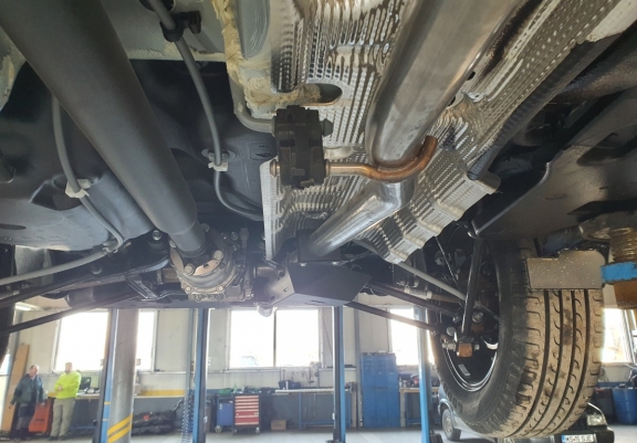 Steel EGR valve skid plate  for Dacia Duster