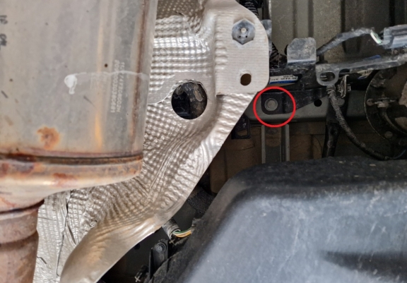 Steel catalytic converter plate/cat lock for Opel Movano B 