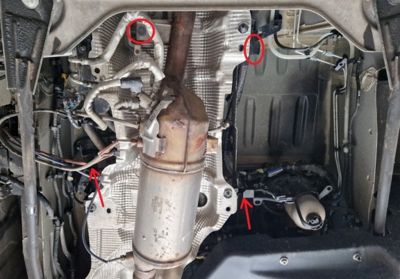 Steel catalytic converter plate/cat lock for Opel Movano B 