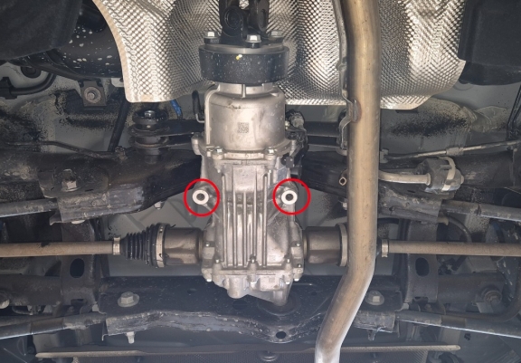 Steel diferential skid plate for Dacia Bigster 4x4