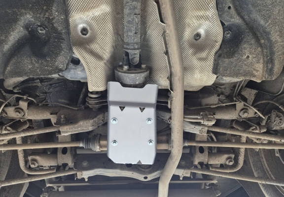 Aluminum diferential skid plate for Dacia Bigster 4x4