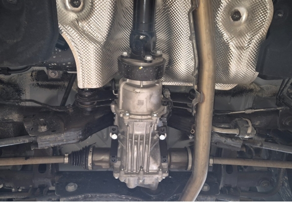 Aluminum diferential skid plate for Dacia Bigster 4x4