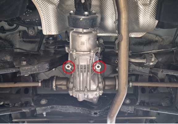 Aluminum diferential skid plate for Dacia Bigster 4x4