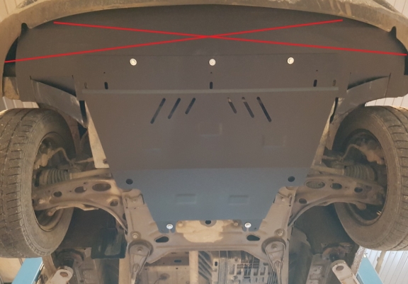 Steel skid plate for Renault Trafic 2 