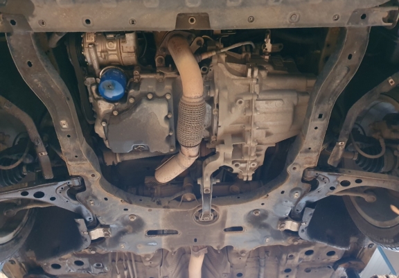 Steel skid plate for Opel Astra K